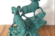 Vintage Bronze Big Horn Rams c1970