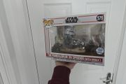 Mandalorian Funko Pop on speeder
