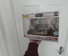 Mandalorian Funko Pop on speeder
