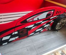 Childrens race car bed