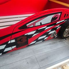 Childrens race car bed