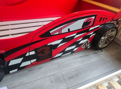 Childrens race car bed