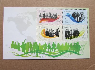 Irish Music 2006.Mini Sheet.The Dubliners.Chieftains.Atlan the Clancy Brothers/T.Makem.