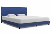 Bed Frame Blue Fabric 150x200 cm