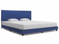 main image for ad Bed Frame Blue Fabric 150x200 cm