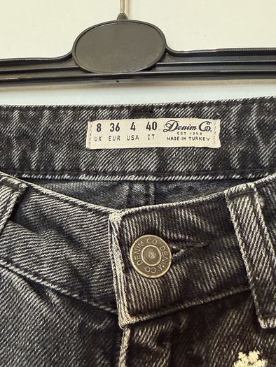 Denim&Co High Quality Denim Shorts S size; embroidery