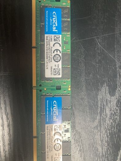 2 16gb sticks of sodimm ddr 4 ram