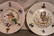 Two arklow pottery nursery rhythm plates