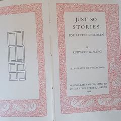 Rudyard Kipling/ Just So Stories/ Macmillans Pocket Library/ 1922