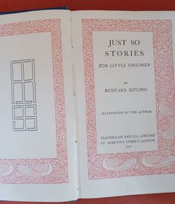 Rudyard Kipling/ Just So Stories/ Macmillans Pocket Library/ 1922