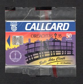 1995 Ireland 50 Unit Oireachtas '95 (Schlumberger SC7) Call Card New in packaging. Telecom Eireann card number 1051