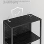 LED 6 Tier Bookcase with Adjustable Shelf with Steel Frame Image 5