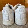 Classic White Leather Nike Air Force 1 Low Trainers UK 5.5 Image 3