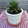 Set of 3 White Ceramic Plant Pots Image 2