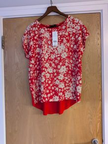 F&F Red Top.  Size 14.  B.N.W.T.