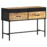 Console Table 110x35x75 cm Rough Mango Wood Image 9