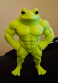 Muscle gym frog figure