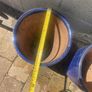 Blue ceramic tall pots Image 2