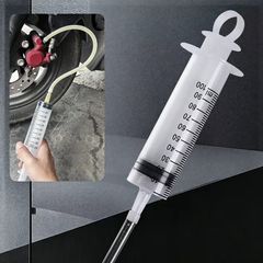 100ml Large Capacity Syringes With 1m Hose Pet Feeding Measuring Pump Hydroponics Nutrient Big Syringe
