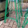 bar stools  x4.   28 and half inches high and seat is 14 inches in diameter Image 4
