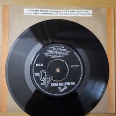 Joan Hammond O Silver Moon Rusalka Lisa's Aria Pique Dame 7 inch Single HMV 7P 243