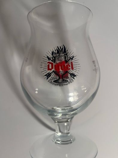 Duvel half pint Belgian beer glass