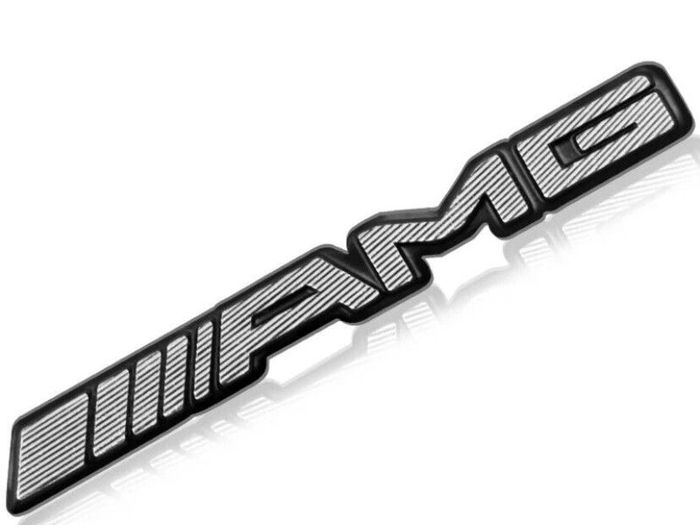 2x Amg Written Emblem Steering Wheel Amg Sticker Badge Amg Speaker Steering Wheel