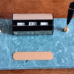 Vintage Marble Art Deco Desk Set