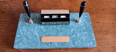 Vintage Marble Art Deco Desk Set
