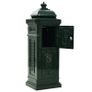 Pillar Letterbox Aluminium Vintage Style Rustproof Green Image 9