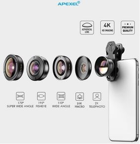 APEXEL 5 in 1 Camera Phone Lens Kit HD 4K