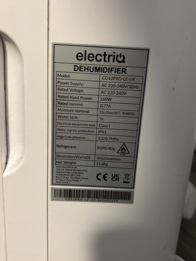 electriQ Dehumidifier