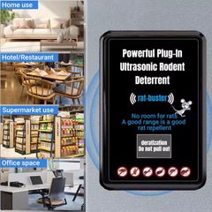 Powerful Plug-In Ultrasonic Rodent Deterrent Insect Repellent Rat Buster 360 Three-dimensional Surround