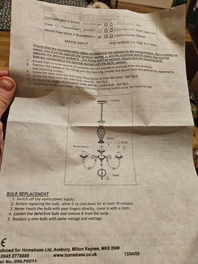 2 Sets of Brass Effect Ceiling Lights New