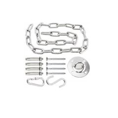 Stainless Steel Eye Plate with Snap Hook (Carabiner and Screws Accessories)