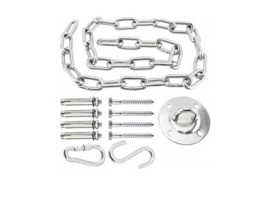 Stainless Steel Eye Plate with Snap Hook (Carabiner and Screws Accessories)
