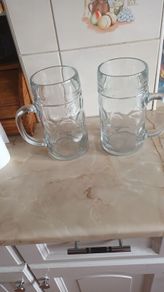 large beer glasses