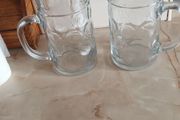 large beer glasses
