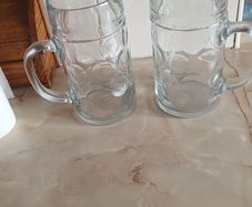 large beer glasses