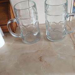 large beer glasses