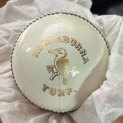 Kookaburra Turf White Official ODI and T20 Cricket Ball 142g