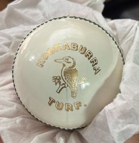 Kookaburra Turf White Official ODI and T20 Cricket Ball 142g