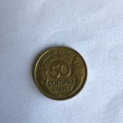Rare old Collectable coin - France 50 Centimes 1932