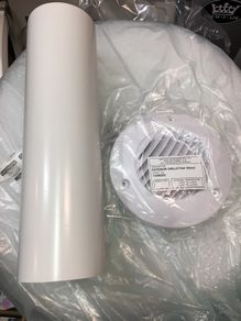 100 mm Exterior Fan Grille and Duct Kit 4 inch