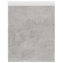 Sink Cabinet with Built-in Basin Concrete Grey Chipboard Image 9