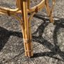Wicker Glass Top Circular Table. Image 5