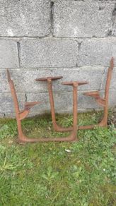 Cast iron school desk frames