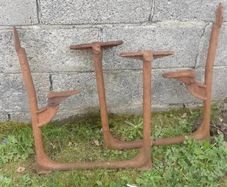 Cast iron school desk frames