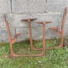 Cast iron school desk frames