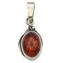 Vintage 925 Sterling Silver Natural Baltic Amber Charm Image 4